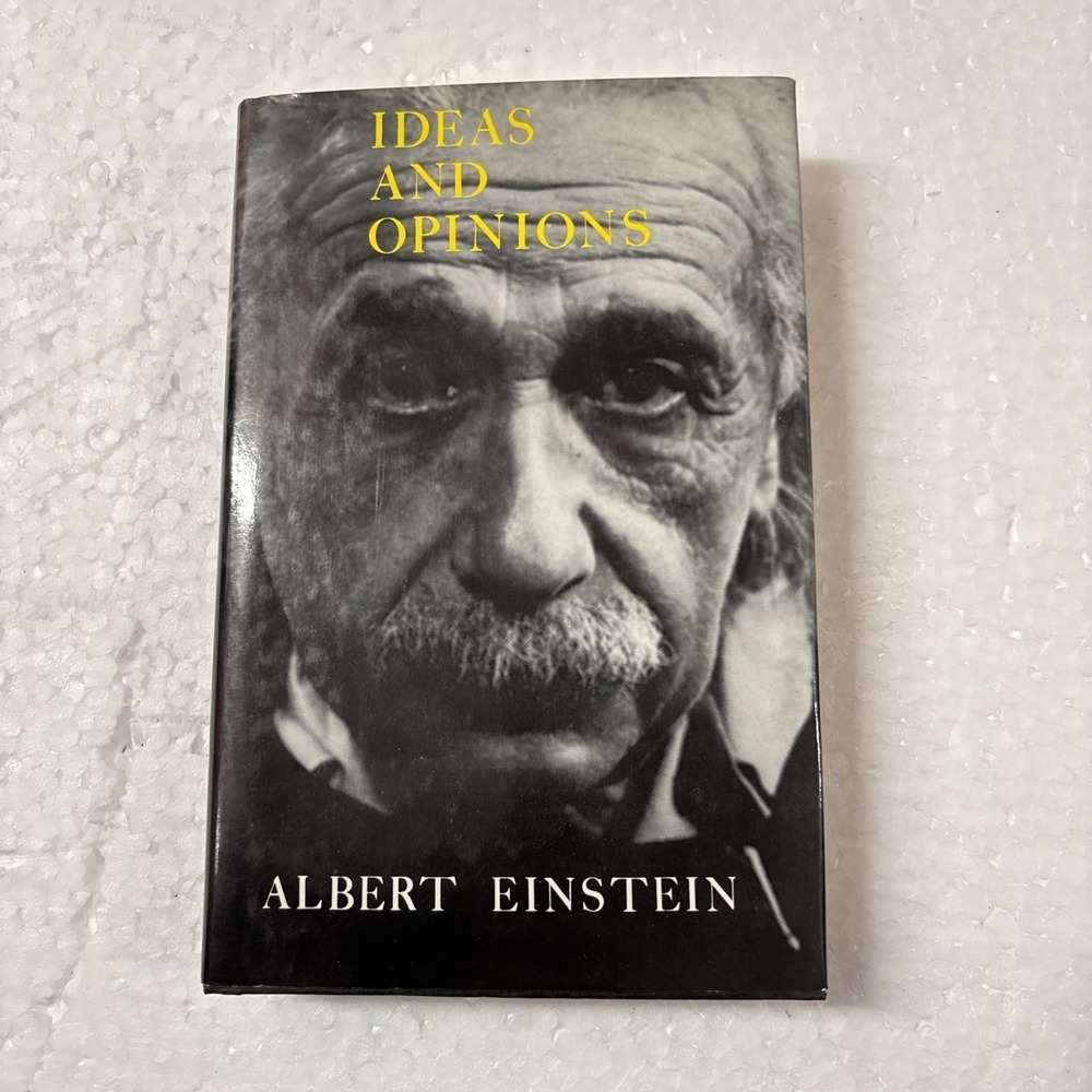 1954 Albert Einstein IDEAS AND OPINIONS Hardcover Book DJ First Edition Vintage